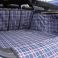 Blue, Red and White Checked Boot Liner Example