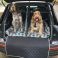 Bodie and Tucker enjoying their custom made Audi SQ7 boot liner