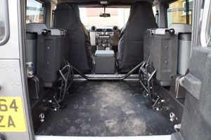 Land Rover Defender 90 SWB boot space